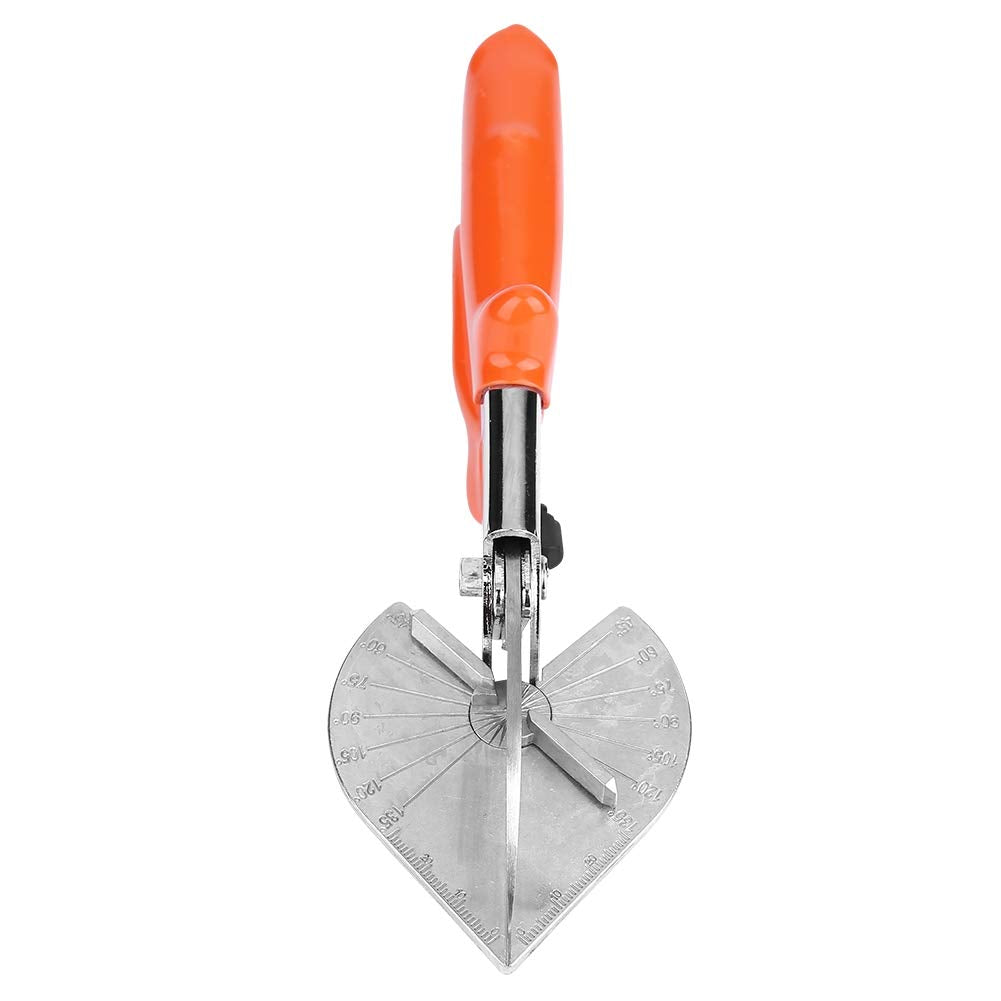  [AUSTRALIA] - Multi Angle Miter Shear SK5 Trunking Shears 45-135 Degree Angle Mitre Gasket Shear Trim Cutter Adjustable Multi Angle Wire Duct Cutter(Orange)