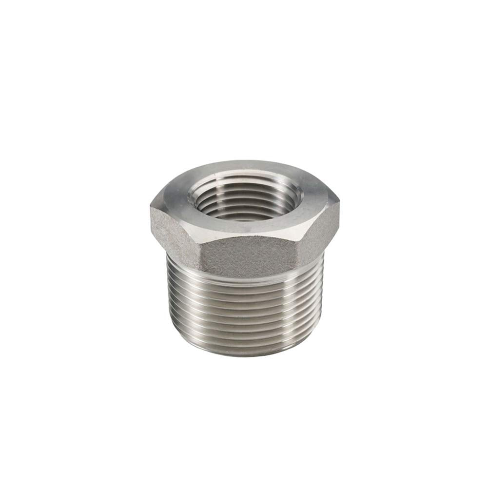  [AUSTRALIA] - Beduan Stainless Steel Reducer Hex Bushing, 1" Male NPT to 3/4" Female NPT, Reducing Cast Pipe Adapter Fitting 1" x 3/4" Pack of 1