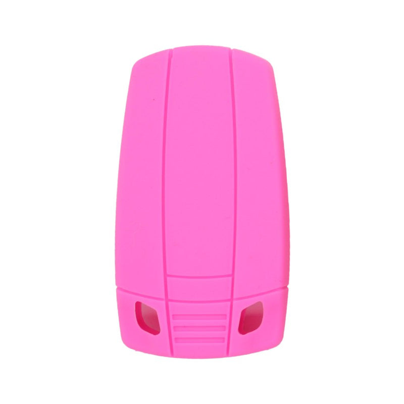 SEGADEN Silicone Cover Protector Case Skin Jacket Compatible with BMW 3 Button Smart Remote Key Fob CV9902 Pink - LeoForward Australia