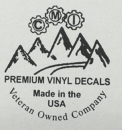  [AUSTRALIA] - CMI DD970W Gas Gauge Empty Full Decal Sticker | 5.5-Inches by 4-Inches | Premium Quality White Vinyl