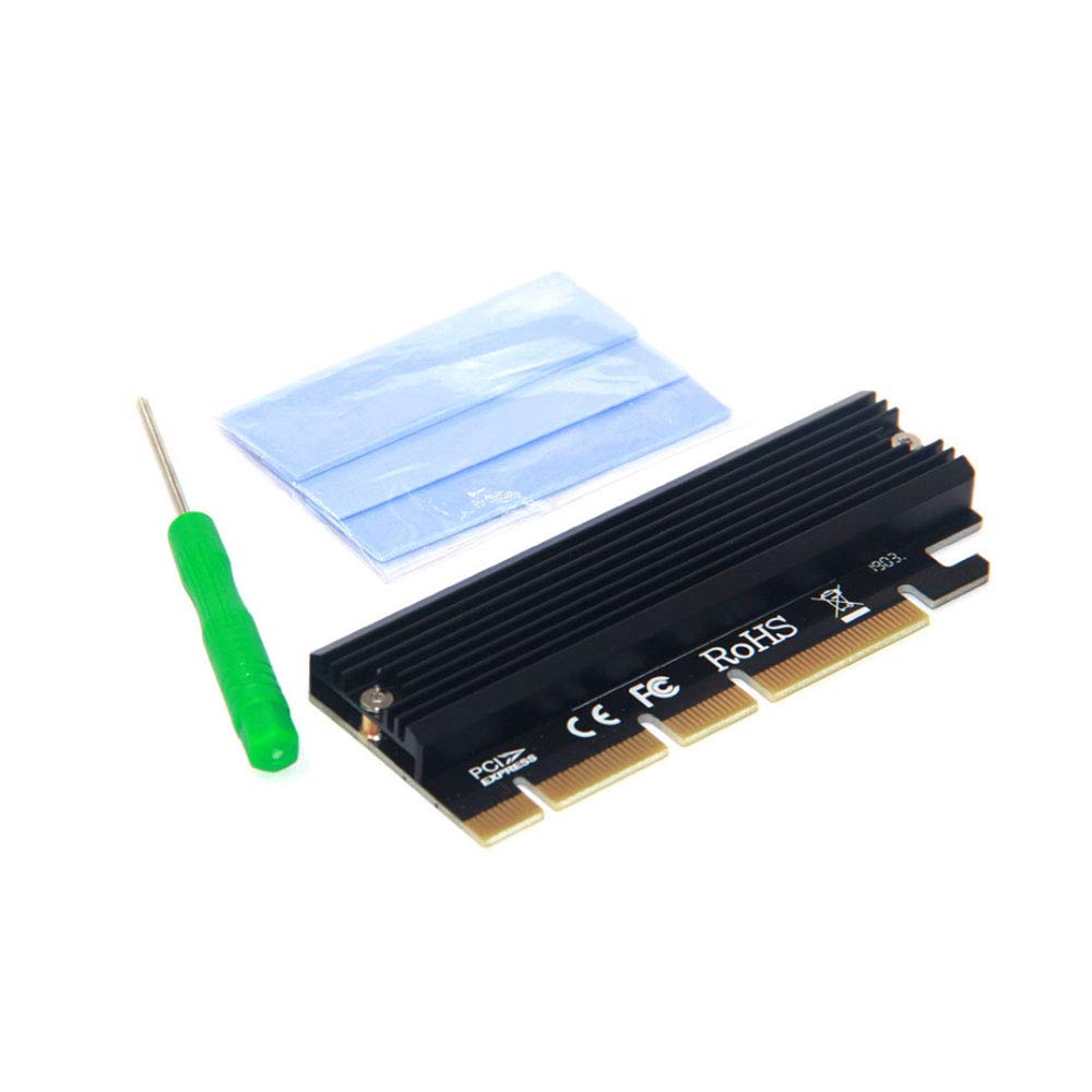  [AUSTRALIA] - Wixine 1Pcs M.2 NVMe SSD NGFF to PCIE 3.0 X16 Adapter M Key Interface Card