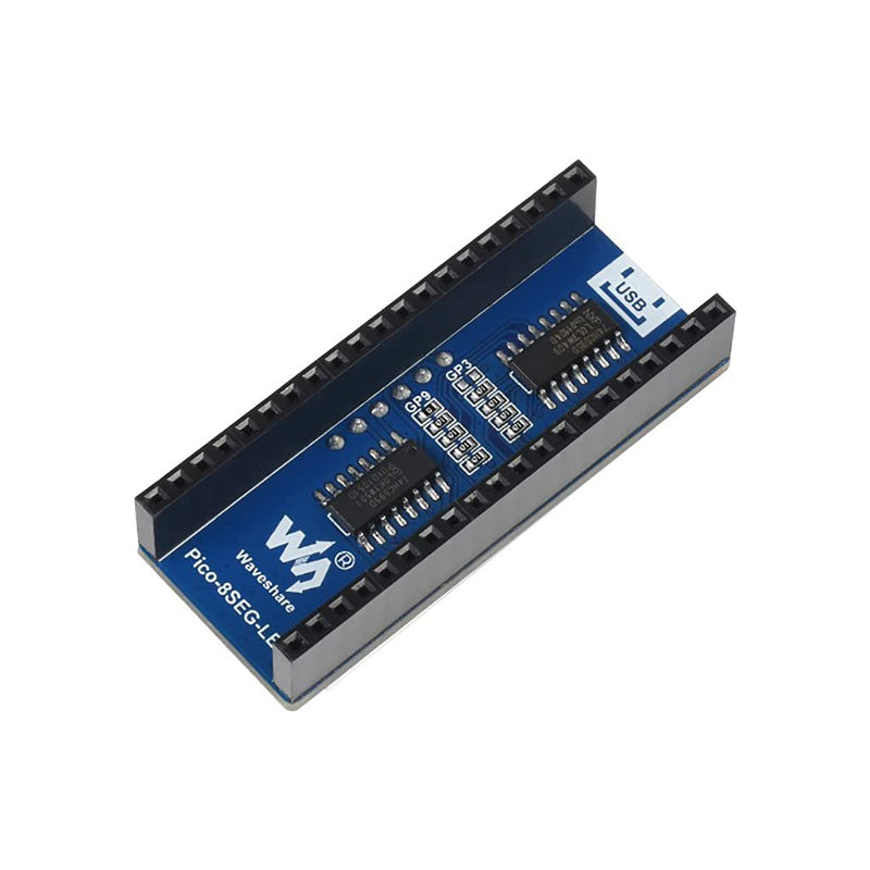  [AUSTRALIA] - 4-Digit 8-Segment Display Module for Raspberry Pi Pico Series, Based on 74HC595 Driver SPI-Compatible Direct Connect