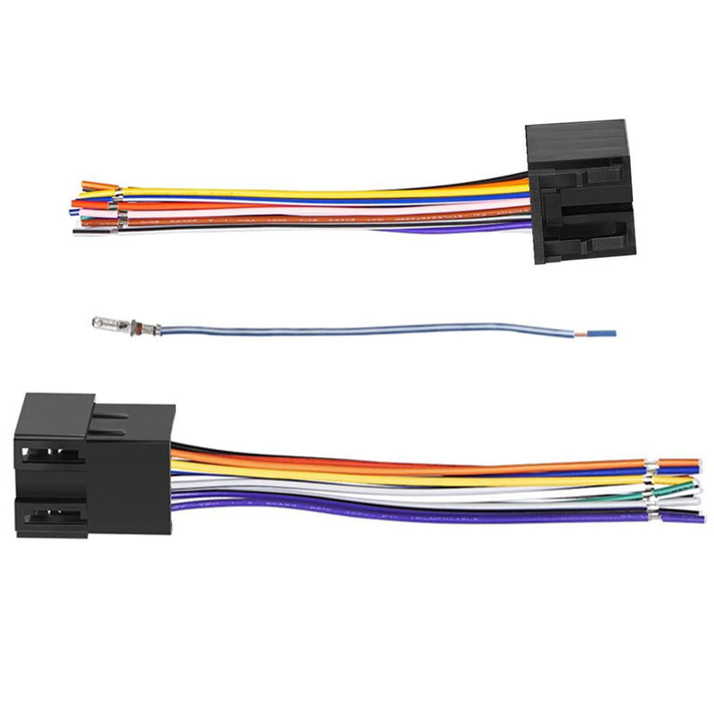  [AUSTRALIA] - MAGIC MOTO Car 16 Pin ISO Radio Wiring Harness Adapter Male & Female for 2004-2021 Freightliner, 2004-2016 Volvo, 2008-2020 Kenworth Stereo Connector Plug to JVC Pioneer Kenwood Sony Android Wire