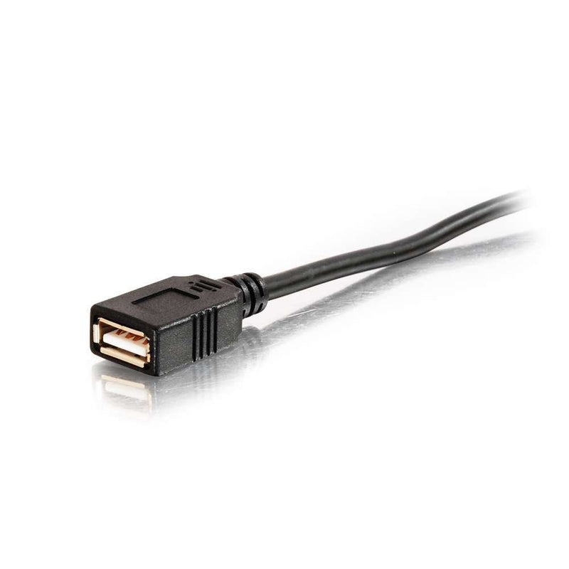  [AUSTRALIA] - C2G USB Long Extension Cable, USB Cable, USB A to A Cable, Black, 25 Feet (7.62 Meters), Cables to Go 38988 USB A Male to A Female