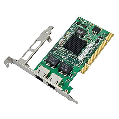  [AUSTRALIA] - Jeirdus with Intel Chipset 82546 Dual Port Gigabit 8492MT PCI Server Network Card 1000M RJ45 NIC Ethernet Desktop Adapter 82546-T2