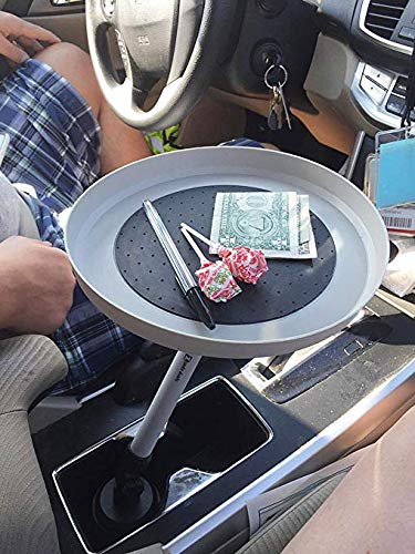  [AUSTRALIA] - Zento Deals Handy Swivel Round Tray - for a More Organized and Convenient Time in Your Car