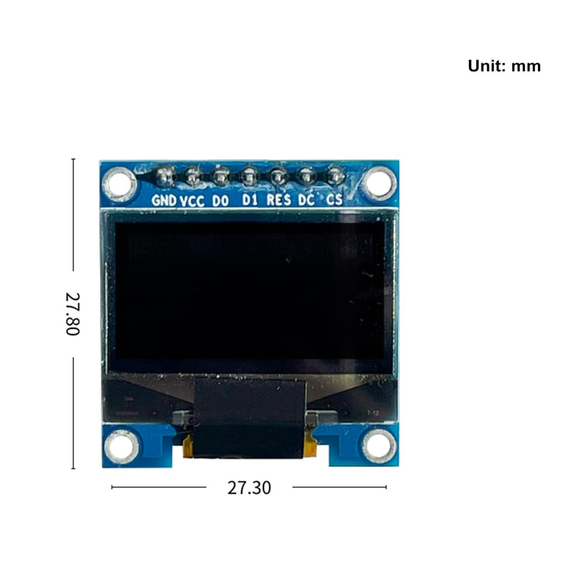  [AUSTRALIA] - I2C IIC 0.96 Inch 12864 128x64 Blue OLED LCD Display Board Module SSD1315 Driver for Arduino Raspberry Pi DIY MSP420 STM32, Pack 0f 2 0.96 Inch OLED Module x2