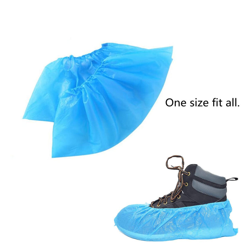  [AUSTRALIA] - Disposable shoe covers, pack of 100, disposable shoe covers, plastic shoe covers for indoor shoes for men and women, 3.5 g shoe cover