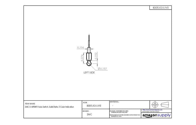 SMC D-M9BWV Auto Switch, Solid State, 2-Color Indication - LeoForward Australia