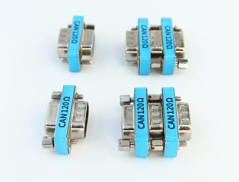  [AUSTRALIA] - YPP 6-Pack RS323 Serial DB9 Male to Female Connector Adatper CAN Bus Terminal Resistance Terminator with 120ohm Resistance