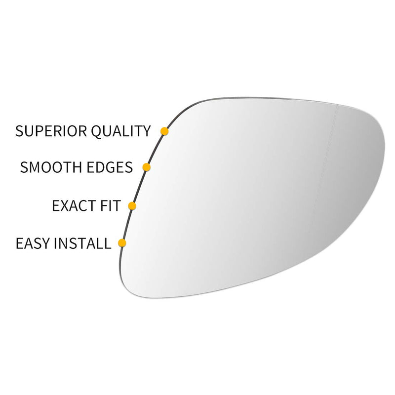 X AUTOHAUX Car Passenger Right Side Rearview Mirror Glass Adhesive for Mercedes Benz CLK SL SLK AMG MODEL - LeoForward Australia