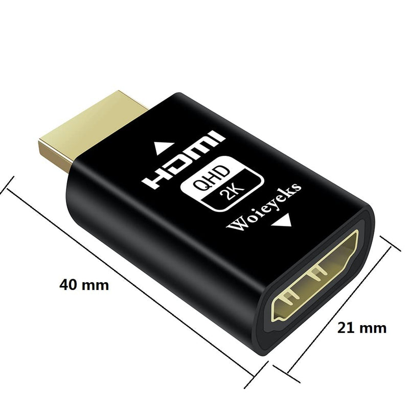  [AUSTRALIA] - HDMI EDID Emulator Passthrough for with KVM Switches,Video splitters,Extenders,AV Receiver, Emulator Adapter Recommend 1080P@60fps -3 Pack 1080P-3 Pack