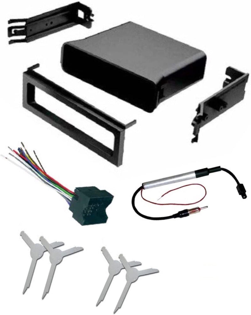  [AUSTRALIA] - ASC Audio Car Stereo Dash Pocket Kit, Wire Harness, Antenna Adapter, and Radio Removal Tool for installing a Single Din Radio for select VW Volkswagen Vehicles - Compatible Vehicles Listed Below
