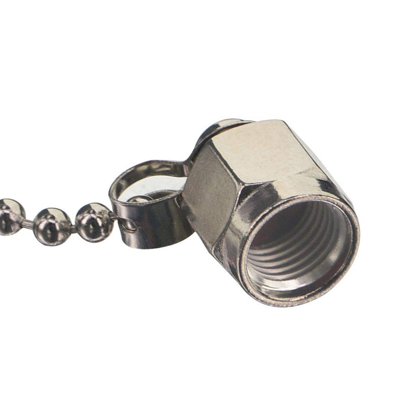  [AUSTRALIA] - BOOBRIE 5PCS RF Connector Accessories Protective Cover SMA Dust Cap SMA Coax Cap Have Chain for SMA Female Jack Adapter Connector Nickel-Plated 5-Pack