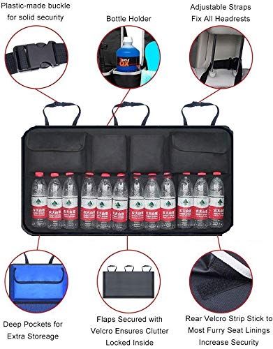  [AUSTRALIA] - Wellkool Car Trunk Organizer, Backseat Hanging Organizer with 8 Large Storage Bag -Trunk Organizer for SUV,Truck,Van -Your Space Saving Expert