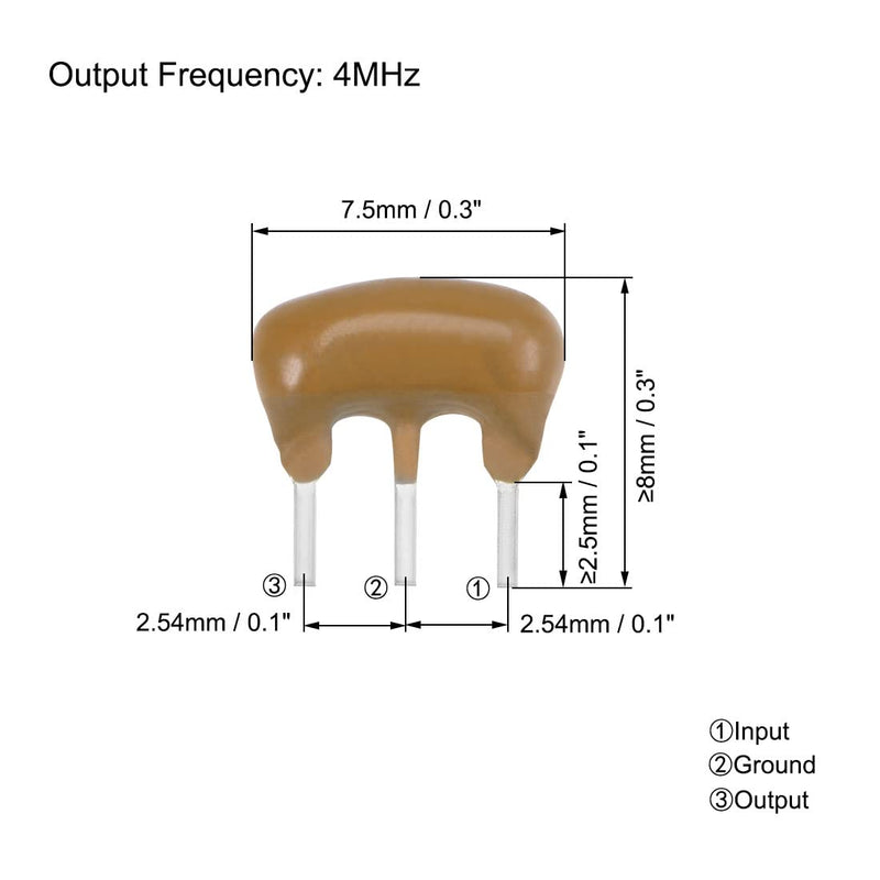  [AUSTRALIA] - uxcell Ceramic Resonator Oscillator Assortment 4MHz 8MHz 12MHz 16MHz DIP, 4in1 20pcs