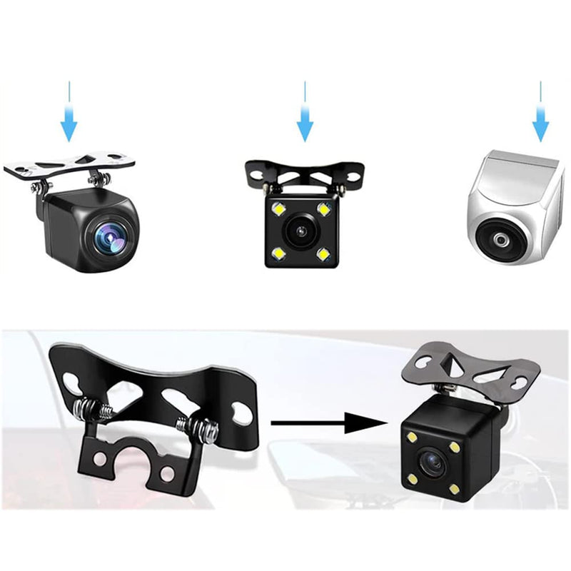 [AUSTRALIA] - ThtRht 3 Pack Car Rear Camera Holder Mounting Bracket Auto Dash Cam Rearview Camera Mount Stand Vehicle SUV Truck RV Backup DVR Back Reverse View Base 2in1 Windshield Window Mirror Sticker + Screws