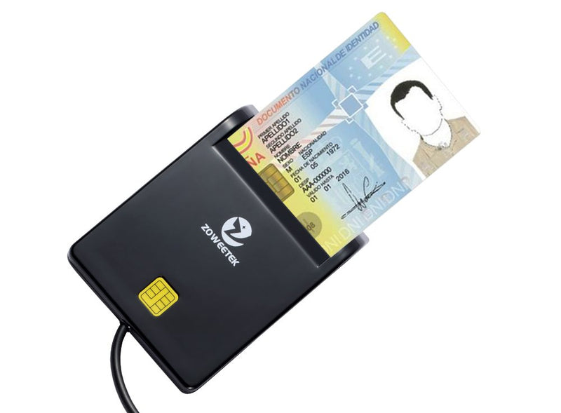 ZOWEETEK CAC Card Reader Military, Smart Card Reader DOD Military USB Common Access CAC, Compatible with Windows, Mac OS and Linux - LeoForward Australia