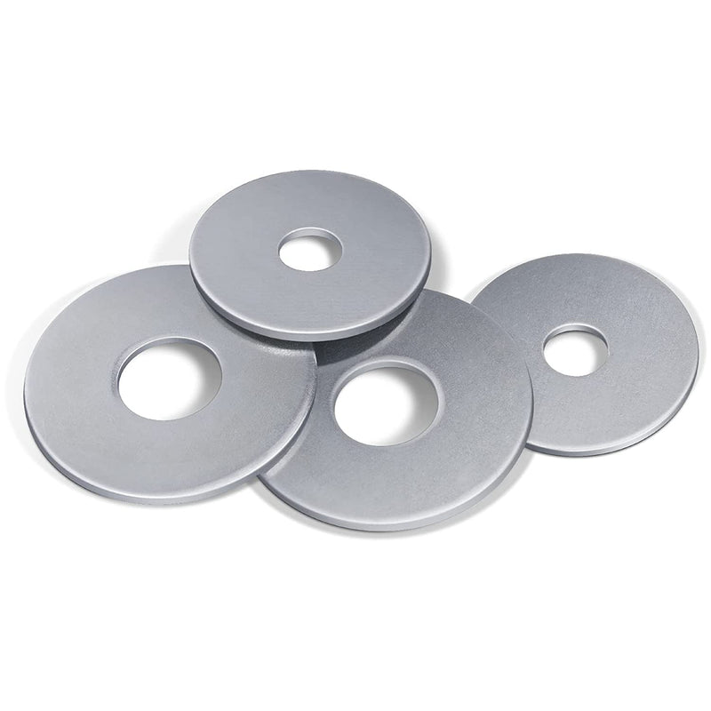  [AUSTRALIA] - 1/4 Fender Washer Galvanized Stainless Steel Flat Washers (1/4" x 1", 50) 1/4" x 1"