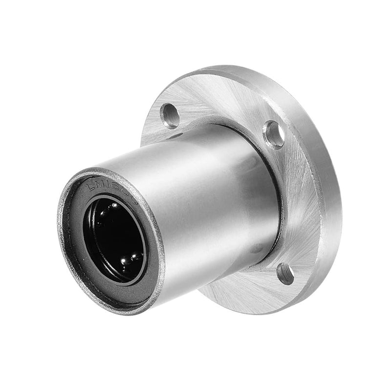  [AUSTRALIA] - uxcell LM16UU Round Flange Linear Ball Bearings, 16mm Bore Dia, 28mm OD, 37mm Length(Pack of 2)