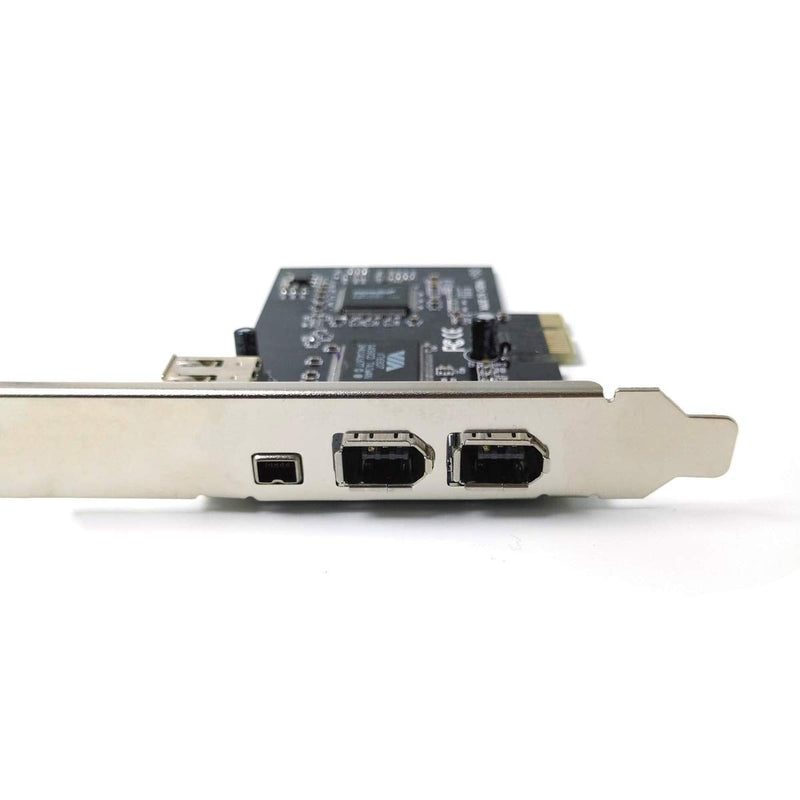  [AUSTRALIA] - ELIATER PCIe Firewire Card for Windows 10, IEEE 1394 PCI Express Controller 4 Ports(3 x 6 Pin and 1 x 4 Pin), 1394a Firewire 800 Adapter for Windows 7/8/Mac OS with Low Profile Bracket and Cable