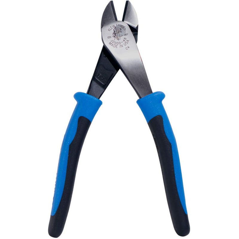  [AUSTRALIA] - Klein Tools J2000-48 Diagonal Cutters, 8-Inch Heavy Duty Linesman Pliers with Angled Head, Cut ACSR, Screws, Nails, and Most Hardened Wire Small