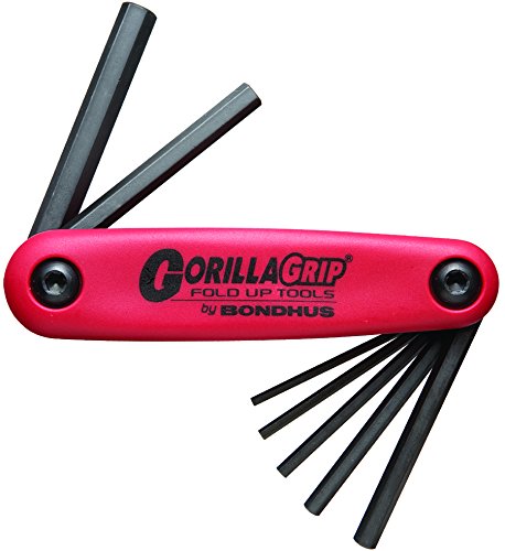  [AUSTRALIA] - Bondhus 12522 GorillaGrip Hex Fold-up Double Pack, 12587 (2-8mm) & 12589 (5/64-1/4-Inch)