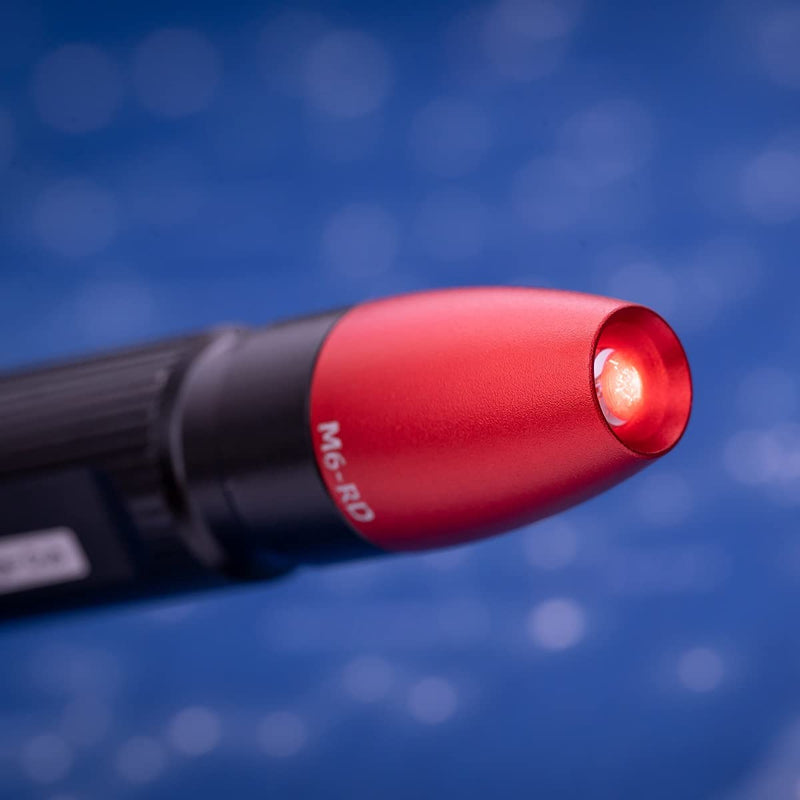  [AUSTRALIA] - Weltool M6-RD Red LED Dark Adjustment Penlight for Pilots Watching Navigation Charts, HGN Tests, SFST and ARIDE to Dry Reviews, Pocket Pen Light with Clip for Doctors and Veterinarians