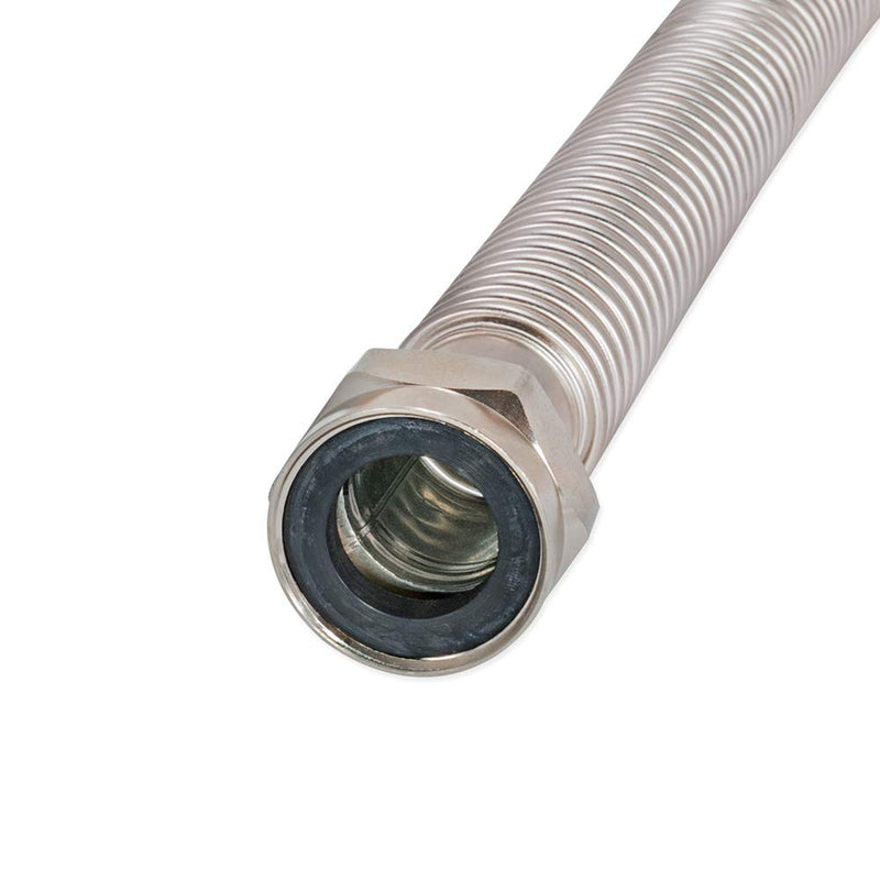  [AUSTRALIA] - Eastman 0432118 Stainless Corrugated Water Heater Connector, 18" Length, Sainless Steel