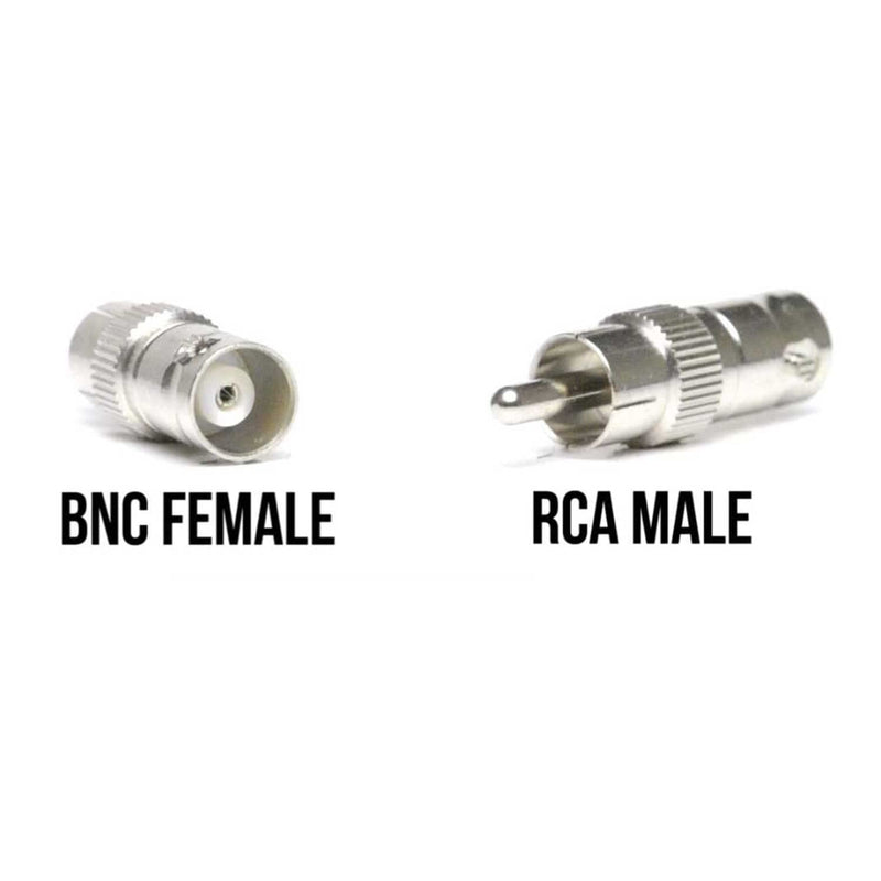  [AUSTRALIA] - BNC Female Jack to RCA Male Plug Adapter Straight Connector for CCTV Security Camera (10/2-/30/50/100 Pack) (100)