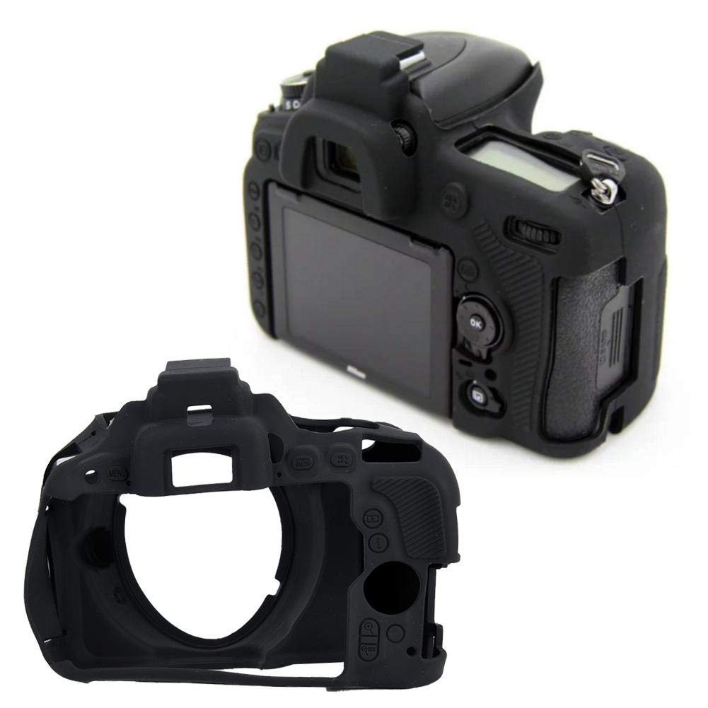  [AUSTRALIA] - Camera Case for Nikon D5500 D5600, Soft Silicone Protective Cover Housing - Black