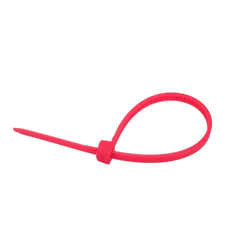  [AUSTRALIA] - Dahszhi Nylon Zip Ties Multi-Purpose Self-Locking Cable Management Cord Wraps Pink -100pcs