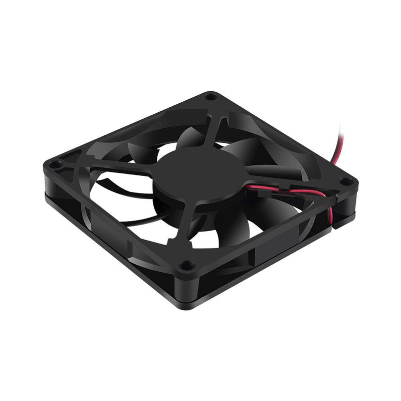  [AUSTRALIA] - Dorhea 4PCS 80x80x15mm Fan 12V 2Pin DC 8015 Brushless Cooling Case Fan for Cooling PC Computer Case CPU Radiator Cooler Fan 2Pin 8015 12V