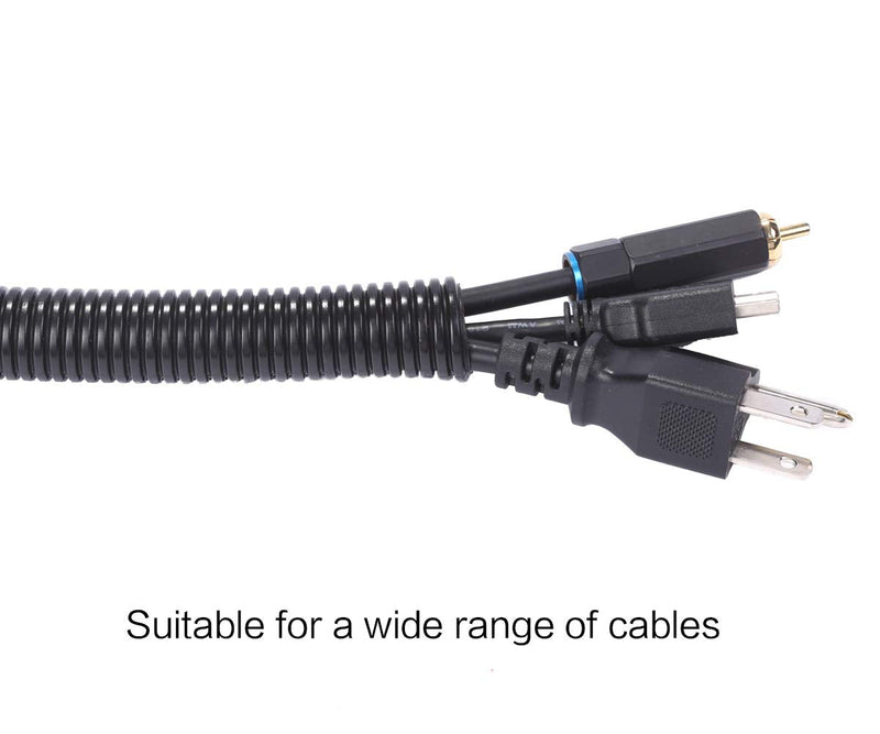  [AUSTRALIA] - Alex Tech 10ft – 1 inch Split Wire Loom Tubing Wire Conduit – Black 1"-10ft