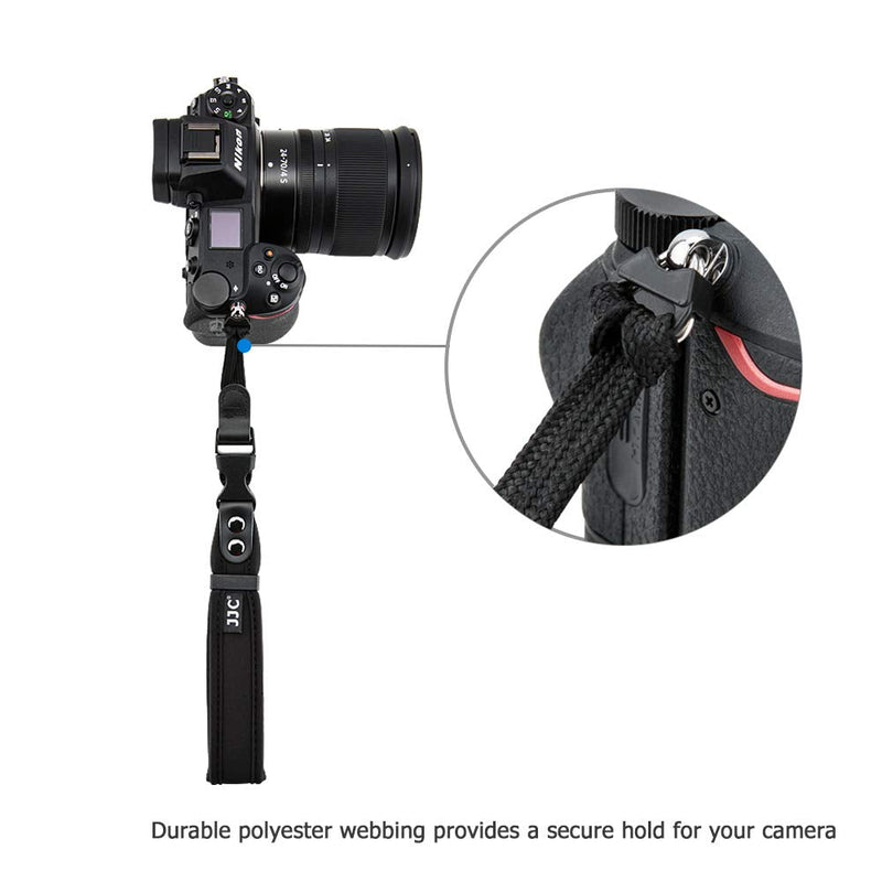  [AUSTRALIA] - JJC DSLR Camera Hand Wrist Strap for Canon T7 T6 T5 T3 T7i T6i T6s SL3 SL2 7D 6D 5D 80D 60D 70D 77D EOS RP Nikon D3500 D3400 D3300 D7500 D7200 D5600 D5500 D5300 ABS Quick Release Buckle for DSLR Camera