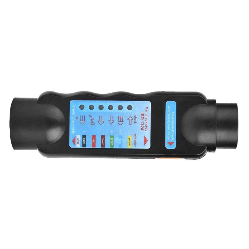  [AUSTRALIA] - Towing Light Wiring Tester, 12V Trailer 7 Pin Towing Light Wire Circuit Blue Wiring Tester Plug Connector