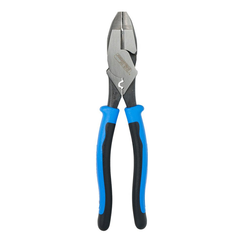  [AUSTRALIA] - Klein Tools J2000-9NECRTP Side Cutter Linemans Pliers with Tape Pulling and Wire Crimping, High Leverage, 9-Inch Standard