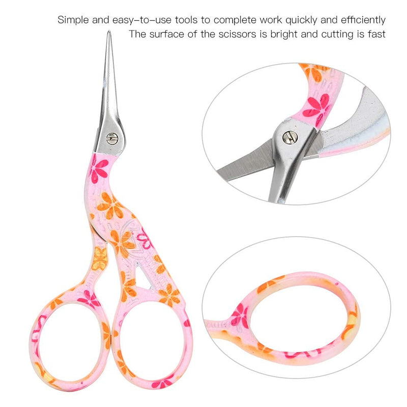  [AUSTRALIA] - Trimming Dressmaking Shears, Knife Edge Dressmaker's Shears, Fabric Scissors Tailor, Cross Stitch Carbon Steel Tailor Scissors for Sewing Embroidery Fabric Vintage Stork Shape Sewing Scissors