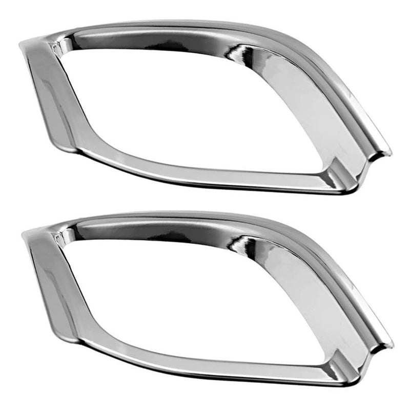  [AUSTRALIA] - 2 Pcs Chrome Plated ABS Rear Bumper Fog Light Lamp Cover Trim Fit for Toyota Highlander 2014 2015 2016 2017 2018