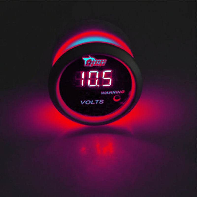  [AUSTRALIA] - Etopars 2" 52mm Black Car Auto Digital Red LED Light Volt Voltage LED Gauge Meter Volt Gauge