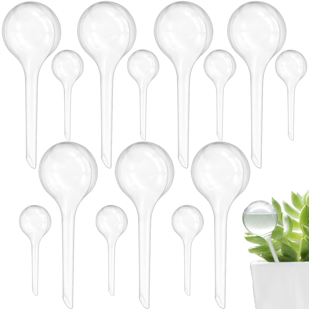  [AUSTRALIA] - 14 Pcs Clear Plant Watering Bulbs,Automatic Self Watering Globes,Garden Water Device Watering System for Plants,Indoor Outdoor Decor