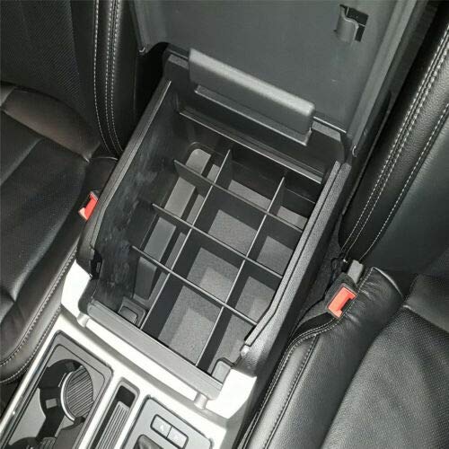  [AUSTRALIA] - DEF Center Seat Console Organizer Insert Dividers Compatible for Ford F150(2015-2019) (Full Console with Bucket Seats ONLY) Armrest Secondary Storage Box