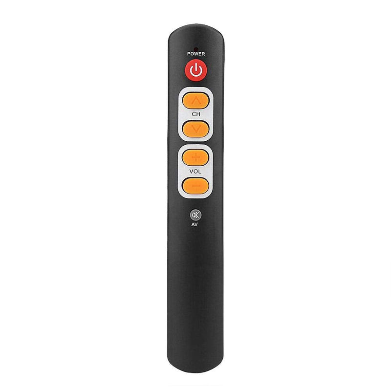  [AUSTRALIA] - Learning Remote Control with Big Buttons, 6 Keys Universal Remote Control Smart Controller for TV STB DVD DVB HiFi VCR(Orange)
