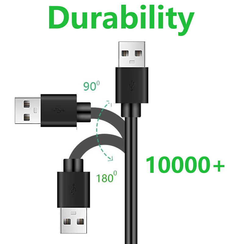  [AUSTRALIA] - Beat-s Charging Cable Replacement, 2Pack Charger Cord for Beat-s Flex, by Dre, Fit Pro, Powerbeats Pro, Earbuds, Solo and Studio Series(6.6FT+6.6FT) 6.6FT+6.6FT