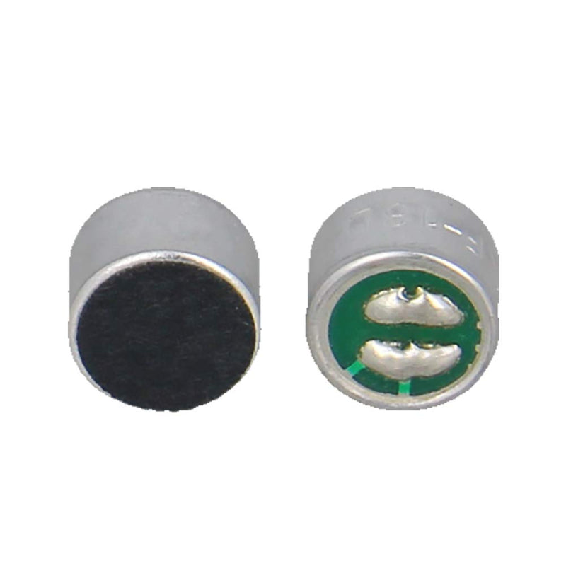  [AUSTRALIA] - Fielect 20Pcs 9767L Electret Microphone Pickup 9.7mm x 7mm Cylindrical Condenser MIC with Solder Joint for PCB