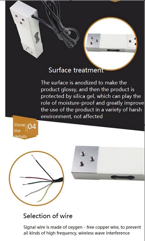  [AUSTRALIA] - Load cell, weight sensor, 100 kg parallel beam scale sensor for electronic load cells with high precision for electronic scales