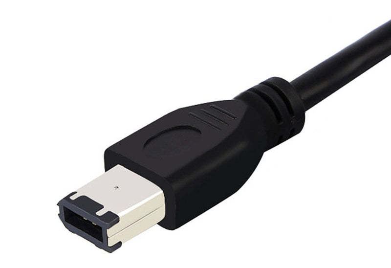  [AUSTRALIA] - zdyCGTime 5FT 6 Pin to 6 Pin Firewire DV iLink Male to Male IEEE 1394 Cable(Black)