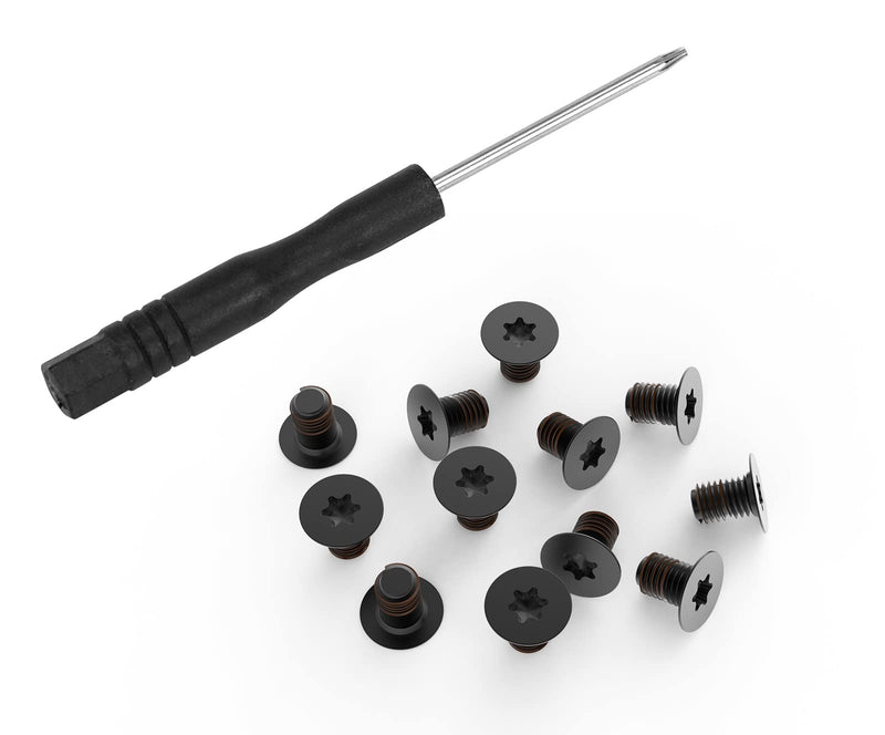  [AUSTRALIA] - 12PCS M2x3 Torx T5 Screws for Dell XPS 13 9343 9350 9360 9370 9380, XPS 15 9500 9550 9560, Precision M5510 5520, Razer Blade 14 15 & Blade Stealth 12.5, HP Envy 13 Series Laptop w/Screwdriver, Black