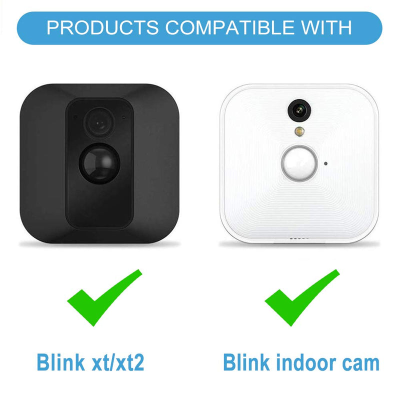  [AUSTRALIA] - Blink XT / XT2 Camera Mount, 360 Degree Adjustable Indoor/Outdoor Wall Mount Bracket for Blink Home Security System Black 3 Pack