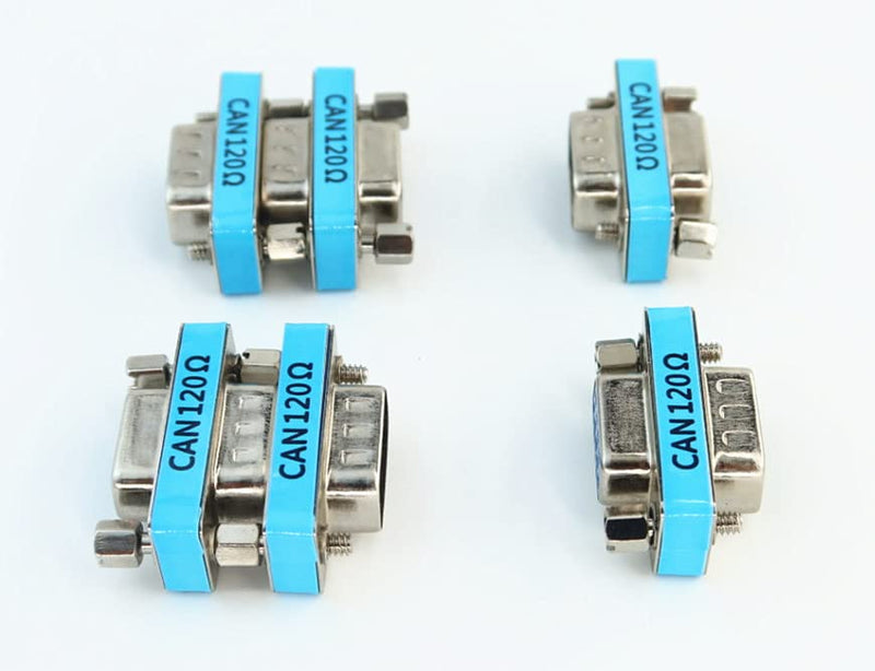  [AUSTRALIA] - YPP 6-Pack RS323 Serial DB9 Male to Female Connector Adatper CAN Bus Terminal Resistance Terminator with 120ohm Resistance